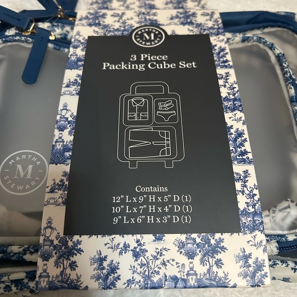 Martha Stewart Travel - Toiletry Train Case & 3 Pc. Packing Cube Set - Picture 12 of 12